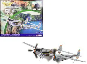 Lockheed P-38 L-5-LO Lightning Fighter Aircraft "'Philippines" (1945) USAF "The Aviation Archive" 1/72 Diecast Model by Corgi