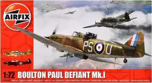 Level 1 Model Kit Boulton Paul Defiant Mk.I Aircraft 1/72 Plastic Model Kit by Airfix