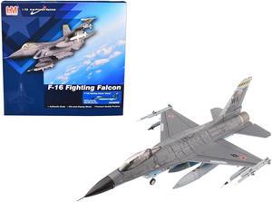 General Dynamics F-16C Fighting Falcon "Shark" Fighter Aircraft "Air Power Series" 1/72 Diecast Model by Hobby Master