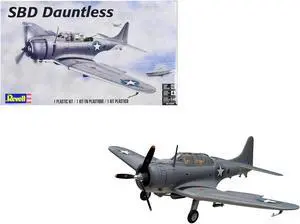Level 4 Model Kit Douglas SBD Dauntless Bomber Aircraft 1/48 Scale Model by Revell