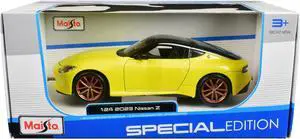 2023 Nissan Z Yellow Metallic with Black Top "Special Edition" Series 1/24 Diecast Model Car by Maisto