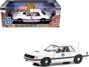 1982 Ford Mustang SSP White "Arizona Department of Public Safety" 1/18 Diecast Model Car by Greenlight