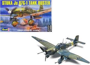Level 4 Model Kit Junkers STUKA JU 87G-1 Tank Buster Bomber Aircraft 1/48 Scale Model by Revell