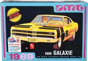 Skill 2 Model Kit 1969 Ford Galaxie 3-in-1 Kit 1/25 Scale Model by AMT