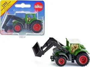 Fendt 1050 Vario Tractor with Front Loader Green with White Top Diecast Model by Siku