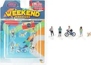 "Weekend Warriors" 6 piece Diecast Figure Set Limited Edition to 2400 pieces Worldwide for 1/64 Scale Models by American Diorama