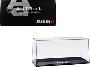 Collectible Display Show Case with Black Plastic Base "Nismo" for 1/18-1/24 Scale Model Cars by Autoart