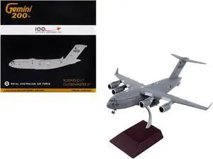 Boeing C-17 Globemaster III Transport Aircraft Gray "Gemini 200" Series 1/200 Diecast Model Airplane by GeminiJets