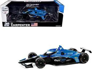 Dallara IndyCar #20 Ed Carpenter "Guy Care" Ed Carpenter Racing "NTT IndyCar Series" (2024) 1/18 Die Cast Model Car by Greenlight