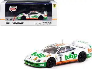 Ferrari F40 GT #1 "Italian GT Championship" (1994) "Hobby64" Series 1/64 Diecast Model Car by Tarmac Works