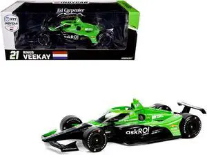 Dallara IndyCar #21 "Risk On International" Ed Carpenter Racing "NTT IndyCar " (2024) 1/18 Die Cast Model Car by Greenlight