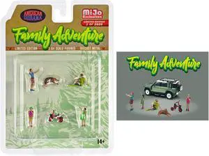 "Family Adventure" 6 piece Diecast Figure Set Limited Edition to 3600 pieces Worldwide 1/64 Scale Models by American Diorama
