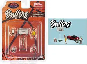 "Ballers" 5 piece Diecast Figure Set Limited Edition to 3600 pieces Worldwide 1/64 Scale Models by American Diorama
