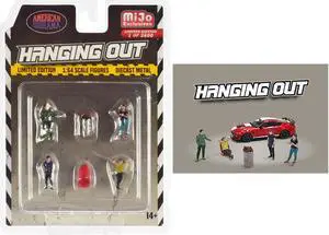 "Hanging Out" 6 piece Diecast Figure Set Limited Edition to 3600 pieces Worldwide 1/64 Scale Models by American Diorama