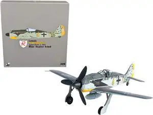 Focke-Wulf FW 190A-4 Fighter Aircraft "Major Siegfried Schnell, Luftwaffe, JG2, France" (1943) 1/72 Diecast Model by JC Wings
