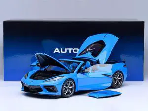 2020 Chevrolet Corvette C8 Stingray Rapid Blue 1/18 Model Car by Autoart
