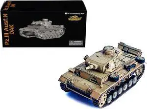 Germany Pz.Kpfw.III Ausf.N DAK Tank #124 "Tiger Insignia" 1942/43 "NEO Dragon Armor" Series 1/72 Plastic Model by Dragon Models