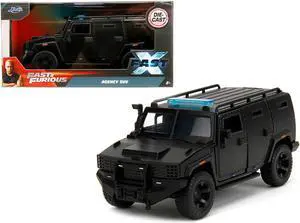 Agency SUV Matt Black "Fast X" (2023) Movie "Fast & Furious" Series 1/32 Diecast Model Car by Jada