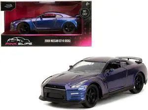 2009 Nissan GT-R (R35) Purple Metallic "Pink Slips" Series 1/32 Diecast Model Car by Jada