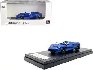 McLaren Elva Convertible Matt Blue Metallic 1/64 Diecast Model Car by LCD Models