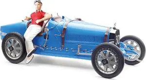 Bugatti T35 #30 Grand Prix Blue Livery w/a Female Racer Figurine Ltd Ed to 600 pcs Worldwide 1/18 Diecast Model by CMC