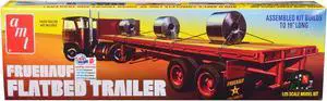 Skill 3 Model Kit Fruehauf Flatbed Trailer 1/25 Scale Model by AMT