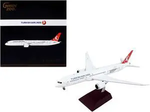 Boeing 787-9 Commercial Aircraft "Turkish Airlines" White w/Red Tail "Gemini 200" 1/200 Diecast Model Airplane by GeminiJets