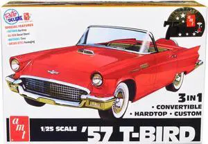 Skill 2 Model Kit 1957 Ford Thunderbird 3-in-1 Kit 1/25 Scale Model by AMT