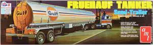 Skill 3 Model Kit Fruehauf Tanker Trailer "Gulf Oil" 1/25 Scale Model by AMT