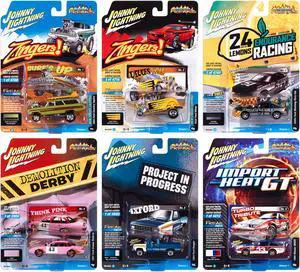 "Street Freaks" 2023 Set A of 6 Cars Release 1 1/64 Diecast Model Cars by Johnny Lightning