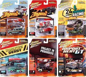"Street Freaks" 2023 Set B of 6 Cars Release 1 1/64 Diecast Model Cars by Johnny Lightning