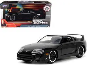 1995 Toyota Supra Black "Fast & Furious" Movie 1/32 Diecast Model Car by Jada