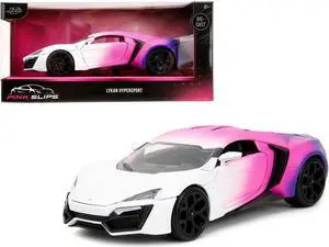 Lykan Hypersport White, Pink and Purple Gradient "Pink Slips" Series 1/24 Diecast Model Car by Jada