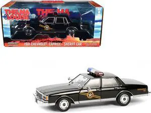 1981 Chevrolet Caprice "Navajo County, AZ Sheriff" Black "Thelma & Louise" (1991) Movie 1/24 Die Cast Model Car by Greenlight