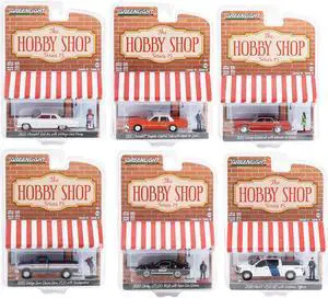 "The Hobby Shop" Set of 6 pieces Series 15 1/64 Diecast Model Cars by Greenlight