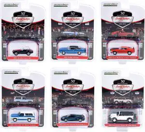 Barrett Jackson "Scottsdale Edition" Set of 6 Cars Series 11 1/64 Diecast Model Cars by Greenlight