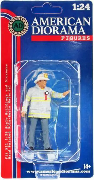 "Firefighters" Fire Captain Figure for 1/24 Scale Models by American Diorama