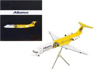 Fokker F100 Commercial Aircraft Alliance Airlines White & Yellow "Gemini 200" Series 1/200 Diecast Model Airplane by GeminiJets