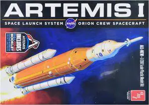 Skill 2 Model Kit NASA Artemis-1 Space Launch System Orion Crew Spacecraft 1/200 Scale Model by AMT