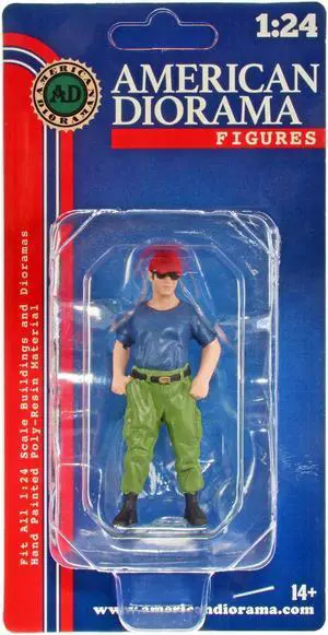 "Firefighters" Off Duty Figure for 1/24 Scale Models by American Diorama