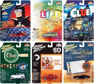 Pop Culture 2022 Set of 6 Cars Release 4 1/64 Diecast Model Cars by Johnny Lightning