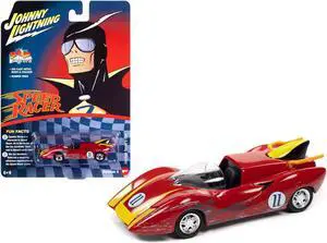 Captain Terror's Car #11 Red (Raced Version) "Speed Racer" (1967) TV Series 1/64 Diecast Model Car by Johnny Lightning