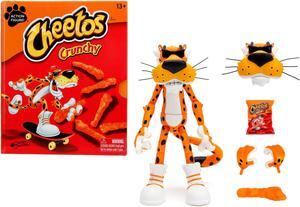 Chester Cheetah 5.5" Figure with Accessories and Alternate Head and Hands "Cheetos Crunchy" model by Jada
