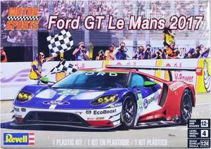 Level 4 Model Kit Ford GT "24 Hours of Le Mans" (2017) 1/24 Scale Model by Revell