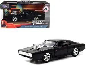 Dom's Dodge Charger R/T Black "Fast & Furious 7" (2015) Movie 1/32 Diecast Model Car by Jada