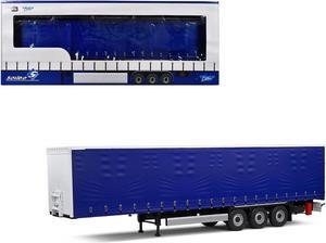 Tarpaulin Trailer Blue "Truck Edition" Series 1/24 Die Cast Model Car by Solido