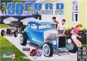 Level 5 Model Kit 1930 Ford Model A Coupe 2-in-1 Kit 1/25 Scale Model by Revell