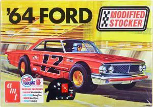 Skill 2 Model Kit 1964 Ford Galaxie "Modified Stocker" 1/25 Scale Model by AMT