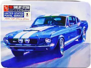 Skill 2 Model Kit 1967 Shelby Mustang GT350 USPS (United States Postal Service) "Auto Art Stamp Series" 1/25 Scale Model by AMT
