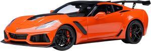 2019 Chevrolet Corvette C7 ZR1 Sebring Orange Tintcoat with Carbon Top 1/18 Model Car by Autoart